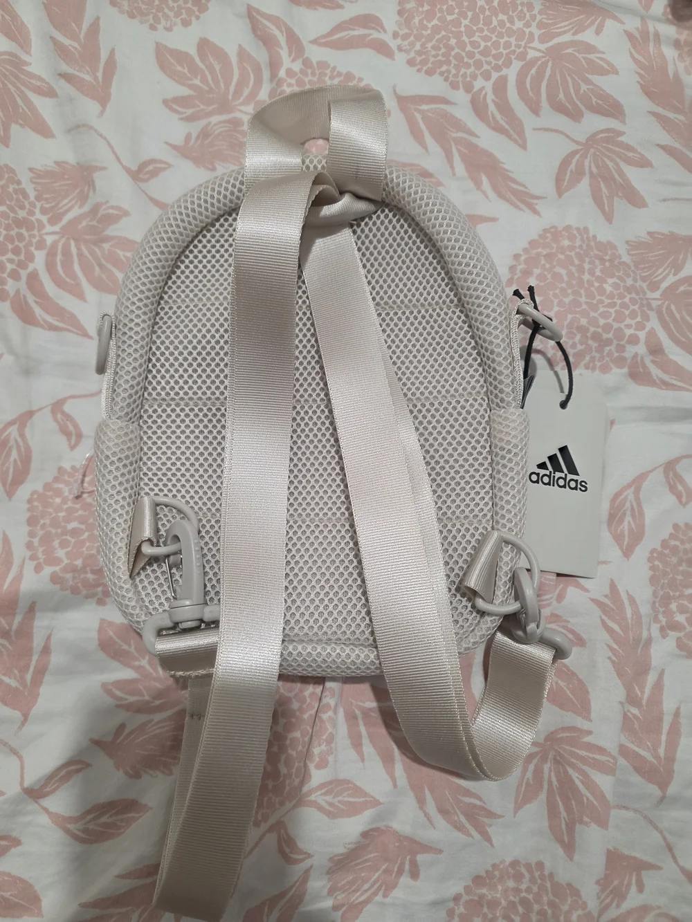 adidas Women’s Mesh Mini Backpack - Light Pink - Picture 2 of 3